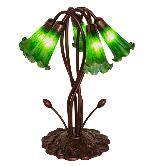 Meyda Tiffany 15386 Five Light Accent Lamp, Mahogany Bronze