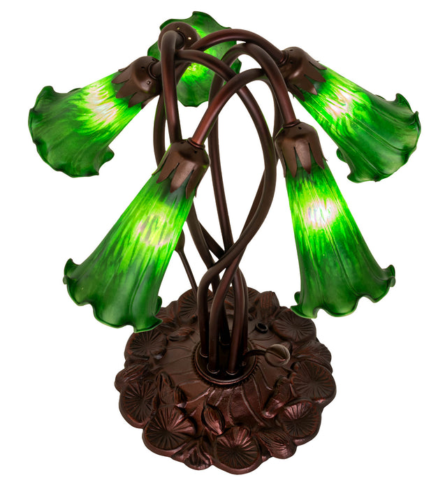 Meyda Tiffany 15386 Five Light Accent Lamp, Mahogany Bronze