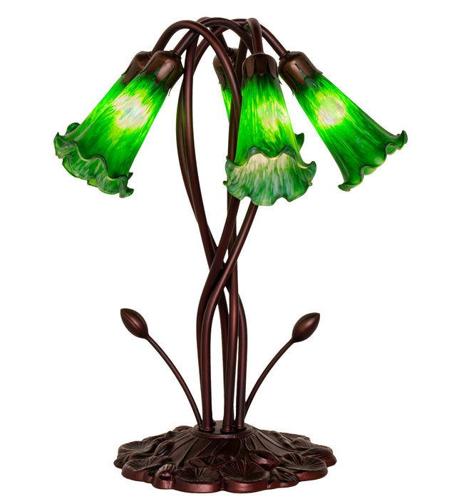 Meyda Tiffany 15386 Five Light Accent Lamp, Mahogany Bronze