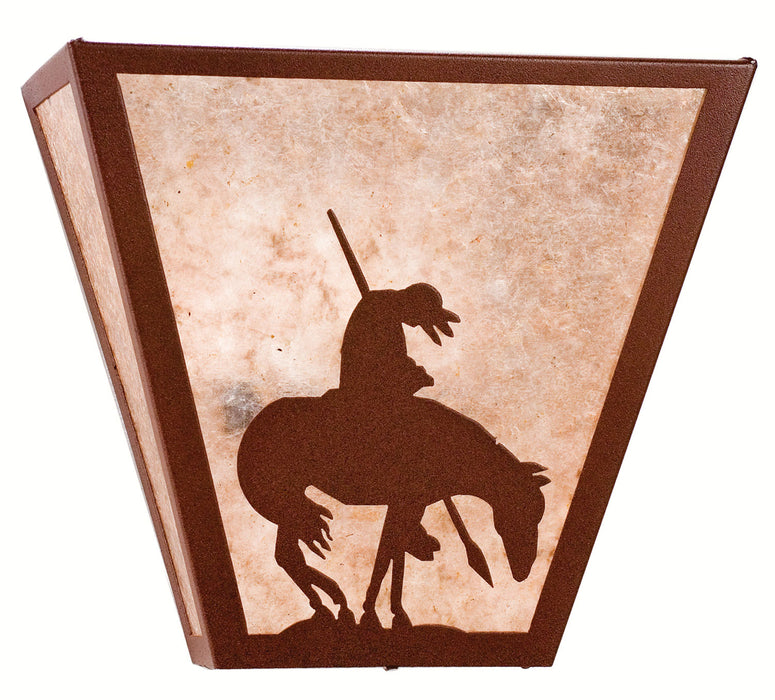 Meyda Tiffany 15502 Two Light Wall Sconce, Rust