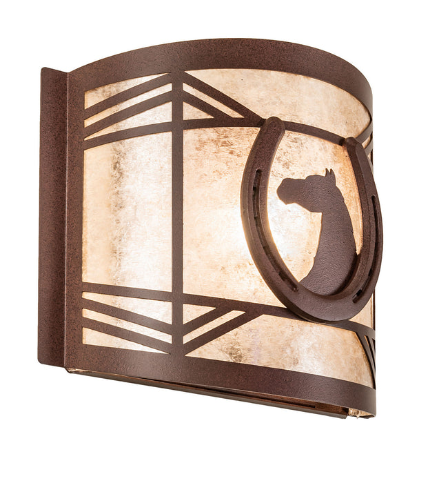 Meyda Tiffany 15503 One Light Wall Sconce, Rust