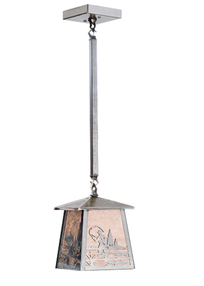 Meyda Tiffany 15664 One Light Pendant, Industrial Steel