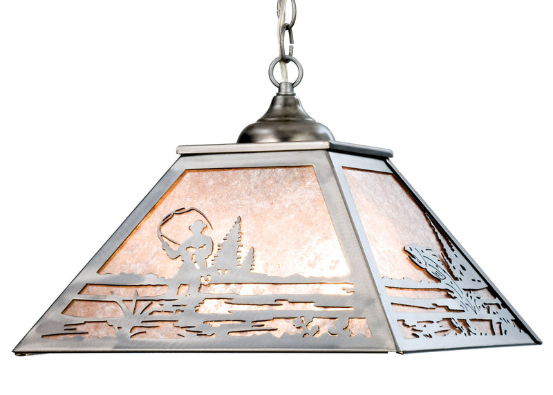 Meyda Tiffany 15674 Two Light Pendant, Industrial Steel