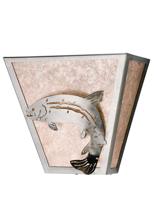 Meyda Tiffany 15676 Two Light Wall Sconce, Industrial Steel
