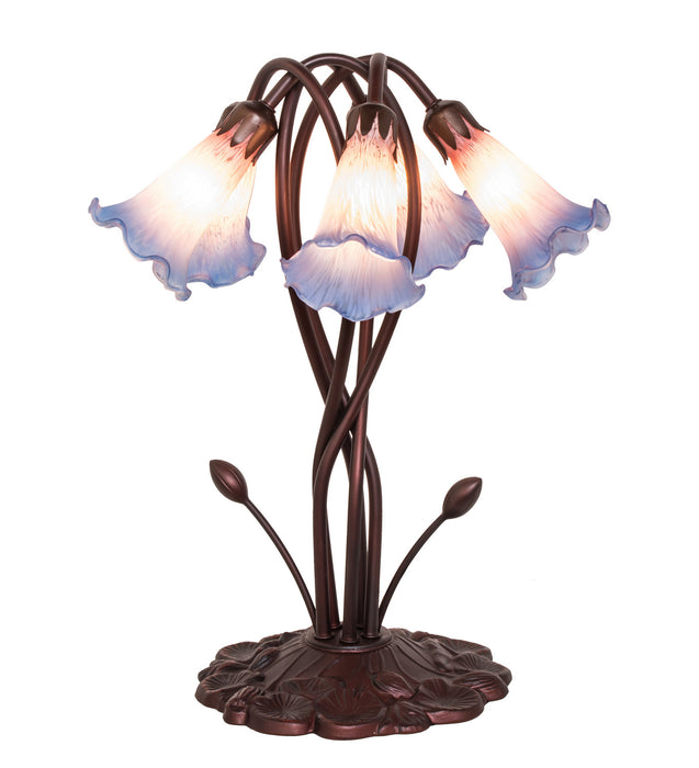 Meyda Tiffany 15856 Five Light Accent Lamp, Pink Blue