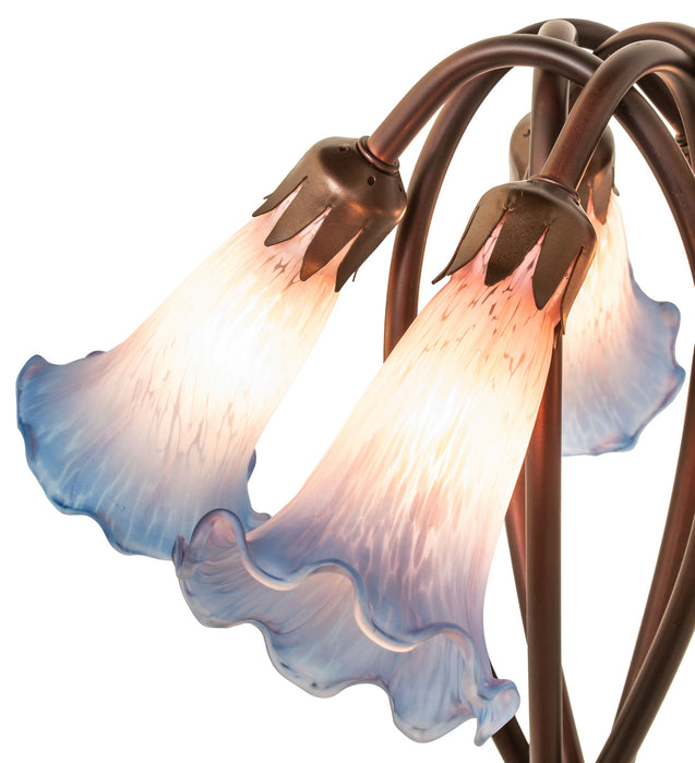 Meyda Tiffany 15856 Five Light Accent Lamp, Pink Blue
