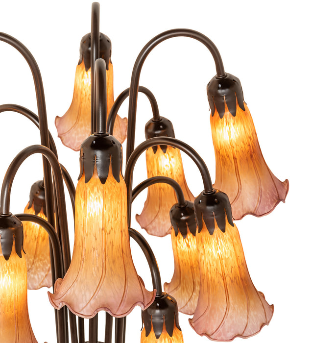Meyda Tiffany 15946 12 Light Floor Lamp, Craftsman Brown