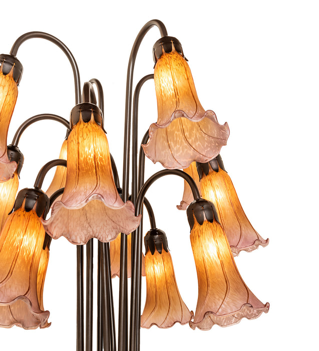 Meyda Tiffany 15946 12 Light Floor Lamp, Craftsman Brown