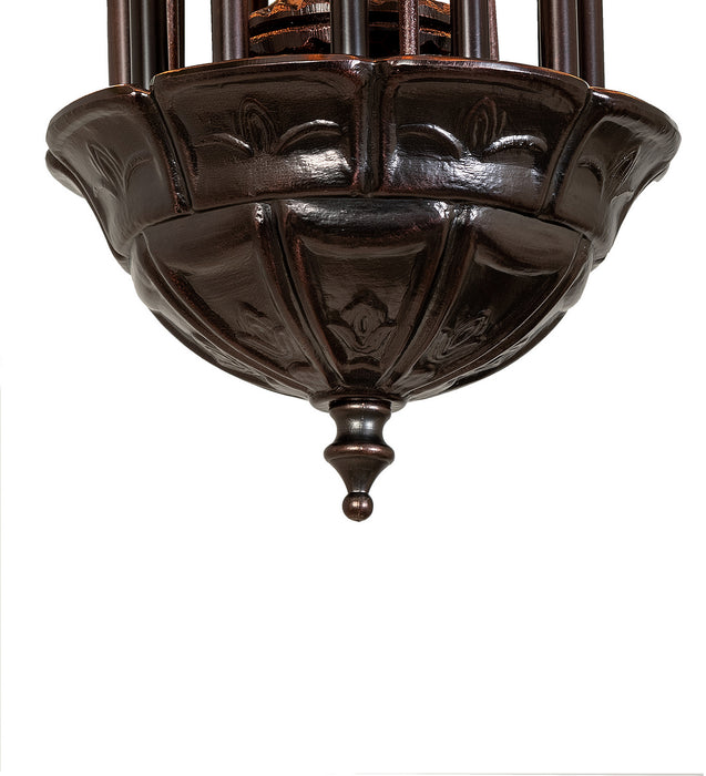 Meyda Tiffany 15997 12 Light Chandelier, Mahogany Bronze
