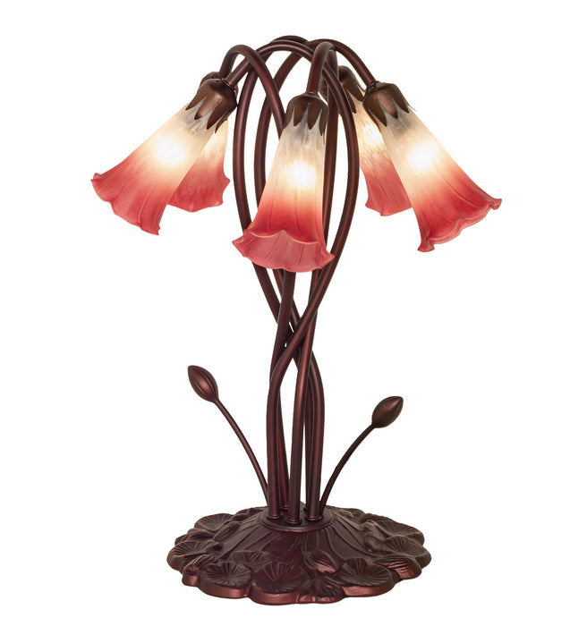 Meyda Tiffany 16012 Five Light Accent Lamp, Mahongany Bronze