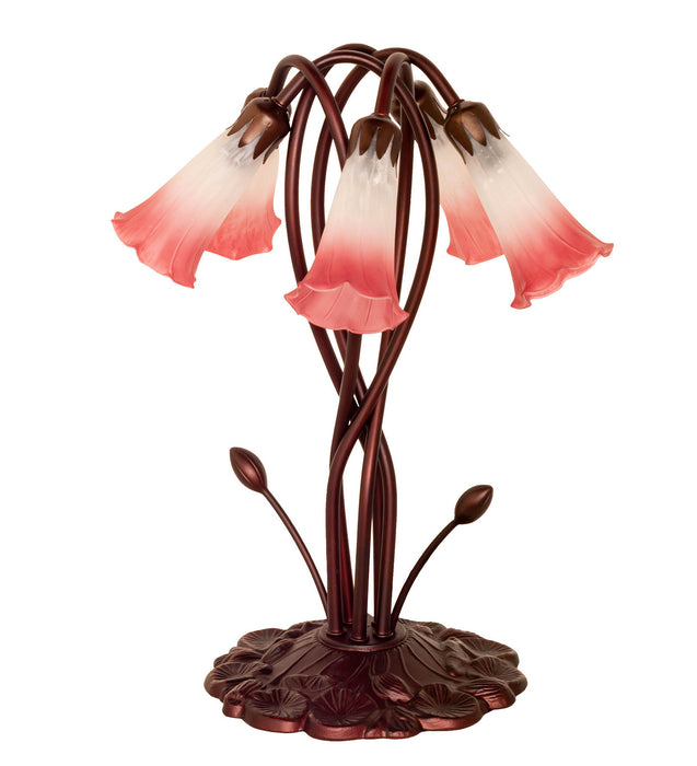 Meyda Tiffany 16012 Five Light Accent Lamp, Mahongany Bronze