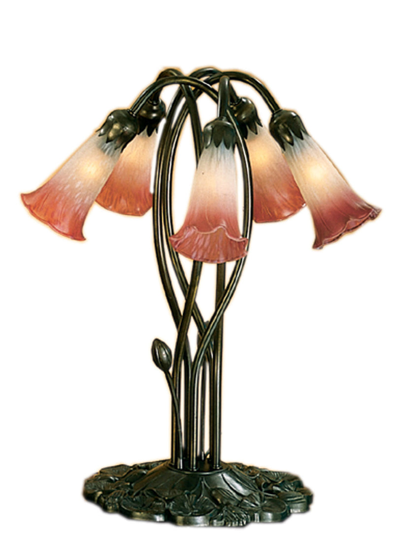 Meyda Tiffany 16012 Five Light Accent Lamp, Mahongany Bronze