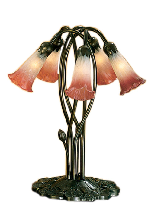 Meyda Tiffany 16012 Five Light Accent Lamp, Mahongany Bronze