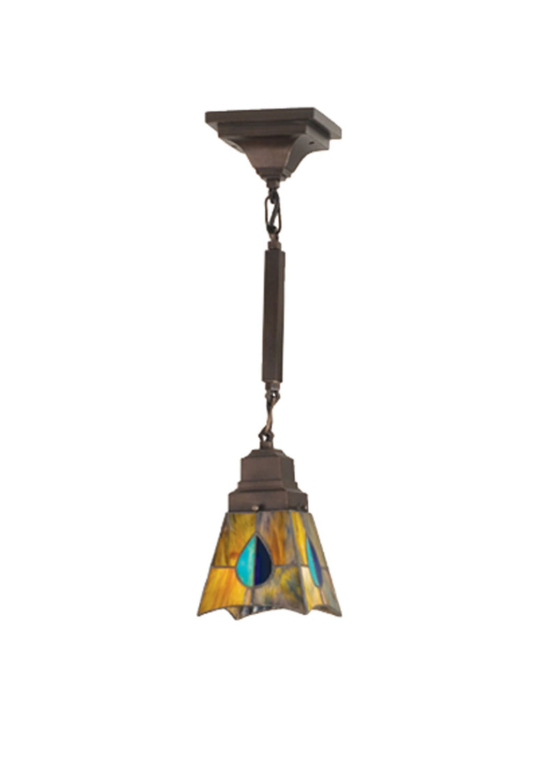 Meyda Tiffany 16080 One Light Mini Pendant, Vintage Copper