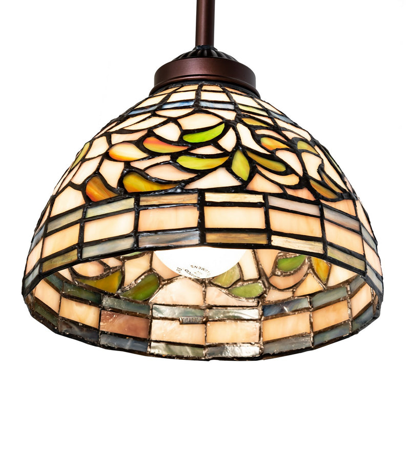 Meyda Tiffany 16211 One Light Mini Pendant, Mahogany Bronze