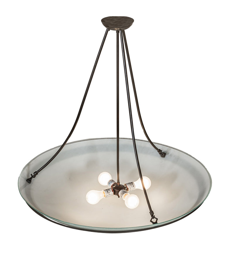 Meyda Tiffany 16228 Four Light Inverted Pendant, Timeless Bronze