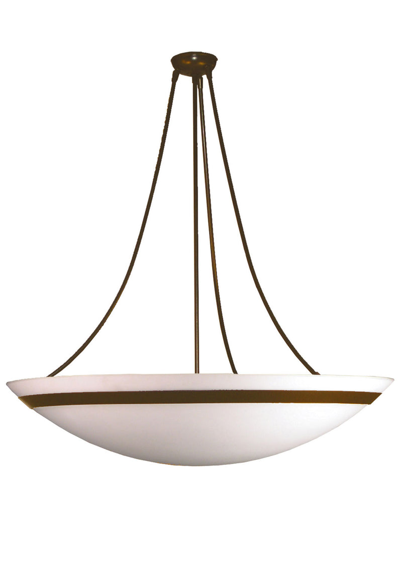 Meyda Tiffany 16228 Four Light Inverted Pendant, Timeless Bronze