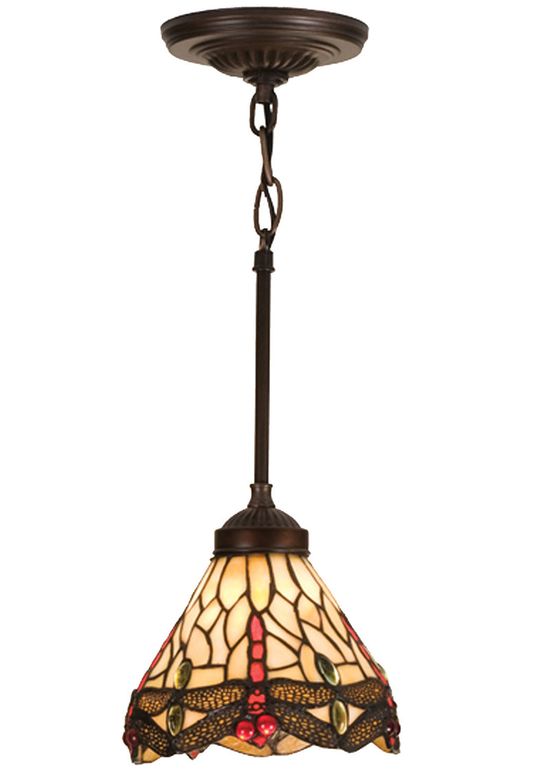 Meyda Tiffany 17527 One Light Mini Pendant, Nickel