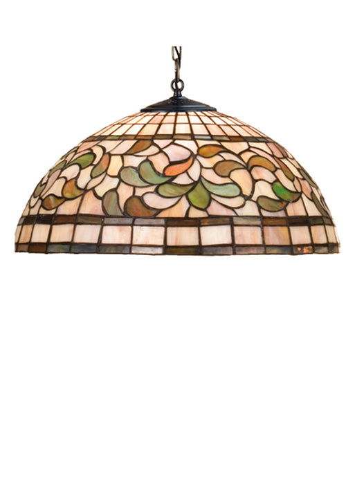 Meyda Tiffany 17531 Three Light Pendant, Wrought Iron