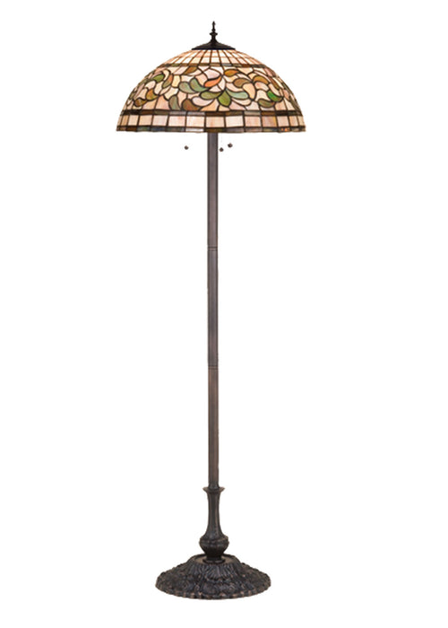 Meyda Tiffany 17534 Three Light Floor Lamp, Mahogany Bronze
