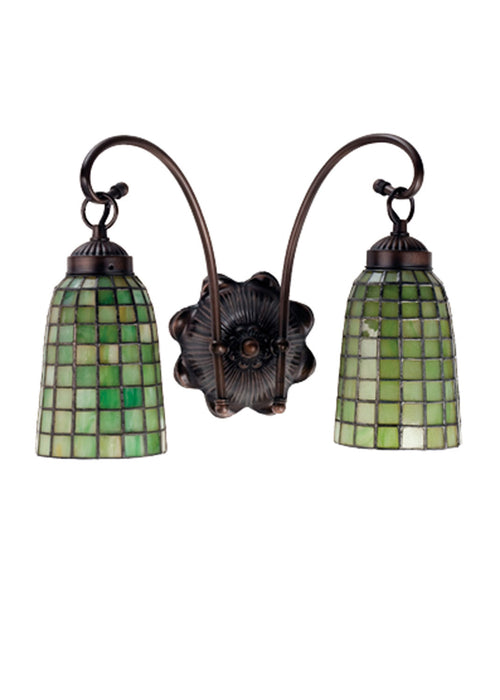 Meyda Tiffany 18637 Two Light Wall Sconce, Antique
