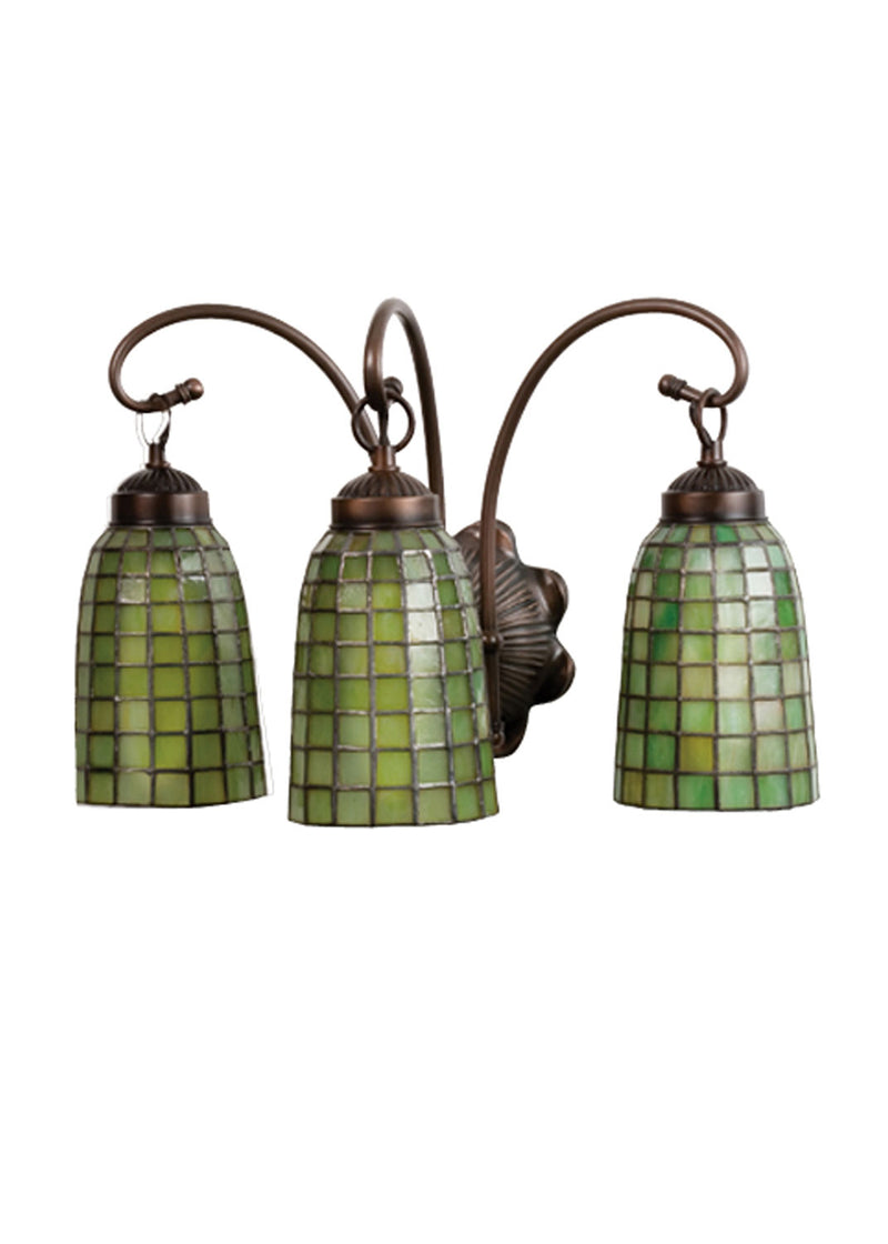 Meyda Tiffany 18640 Three Light Wall Sconce, Antique
