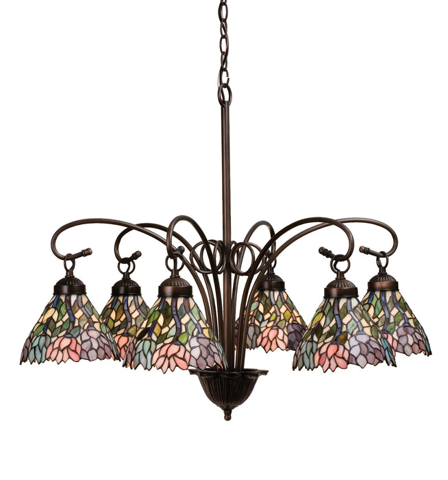 Meyda Tiffany 18720 Six Light Chandelier, Oil Rubbed Bronze