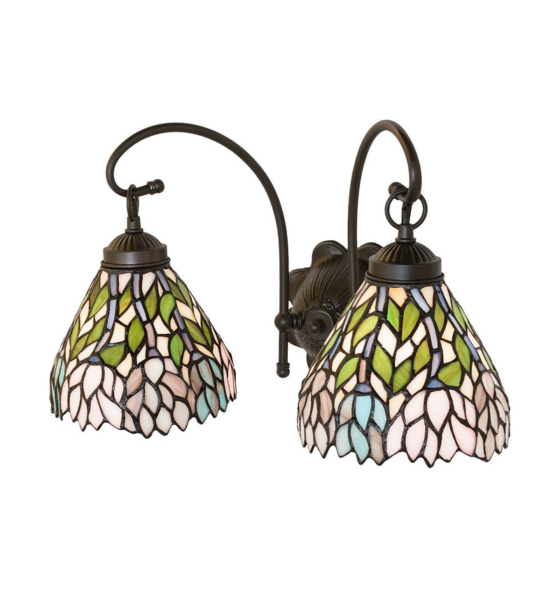 Meyda Tiffany 18722 Two Light Wall Sconce, Antique