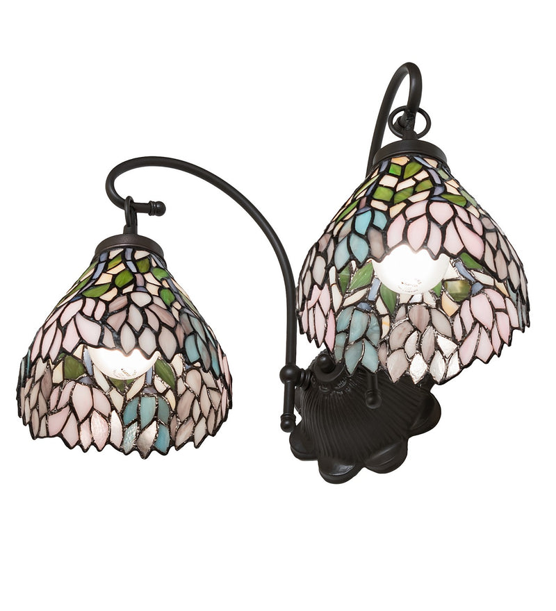 Meyda Tiffany 18722 Two Light Wall Sconce, Antique