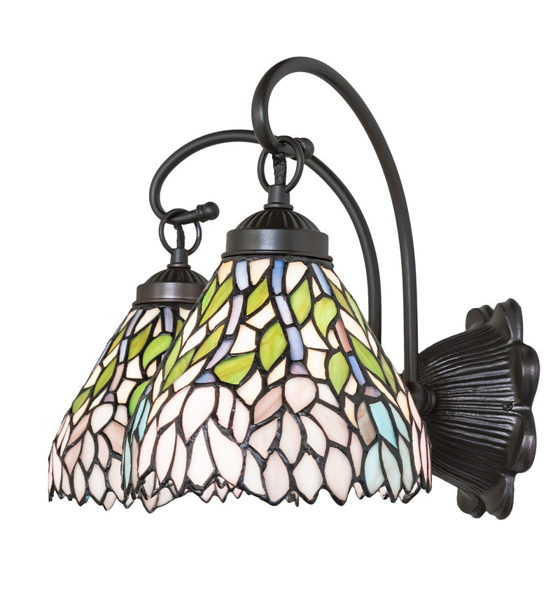 Meyda Tiffany 18722 Two Light Wall Sconce, Antique