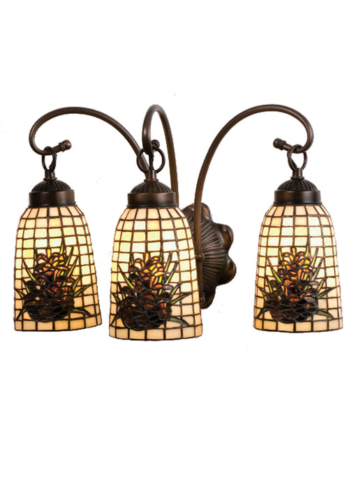 Meyda Tiffany 18785 Three Light Wall Sconce, Antique