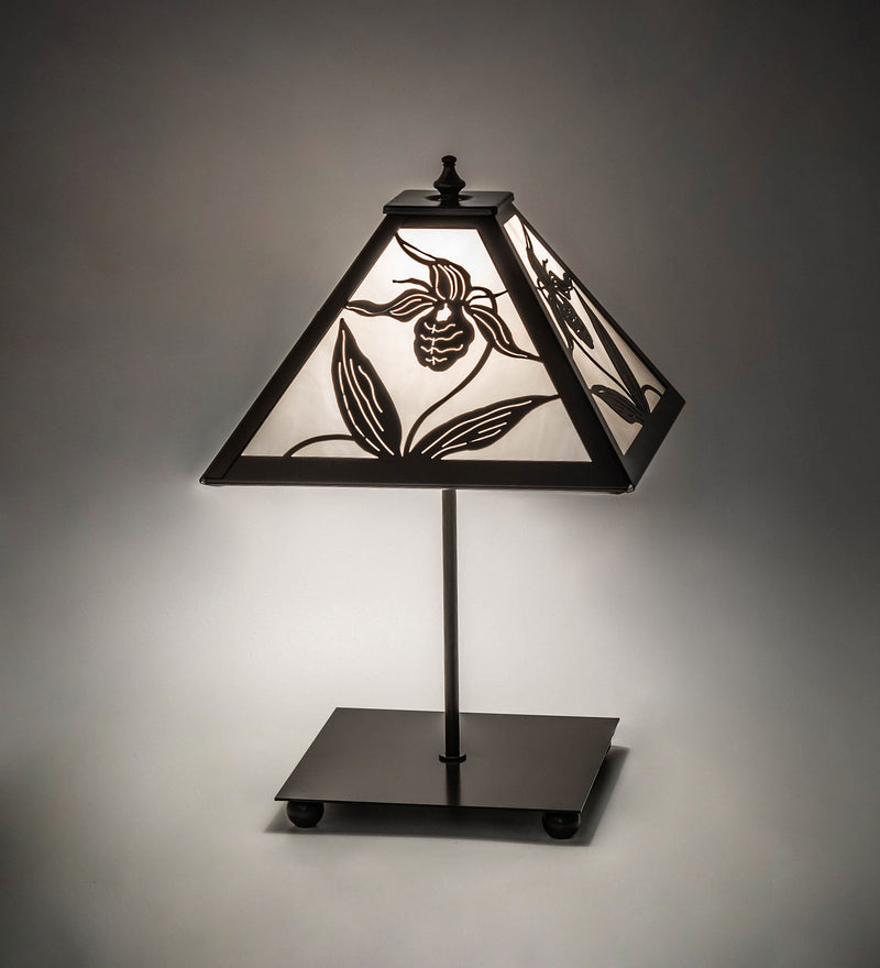 Meyda Tiffany 18792 One Light Table Lamp, Timeless Bronze