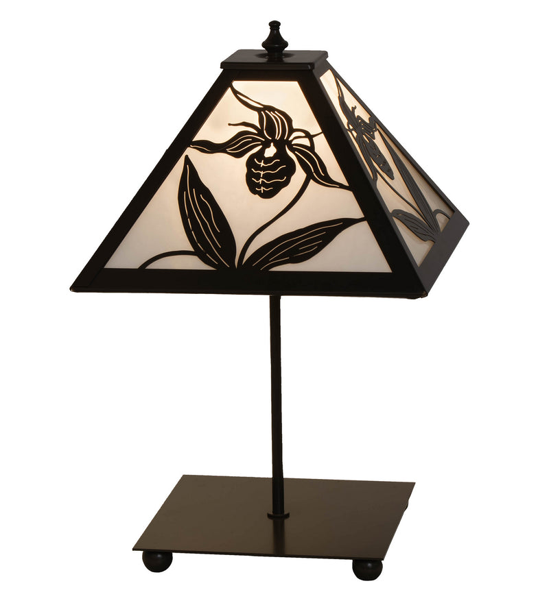 Meyda Tiffany 18792 One Light Table Lamp, Timeless Bronze