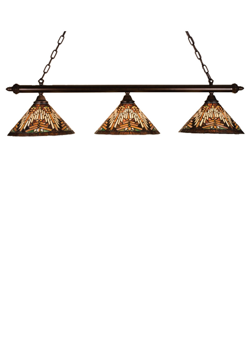 Meyda Tiffany 18860 Three Light Island Pendant, Verdigris