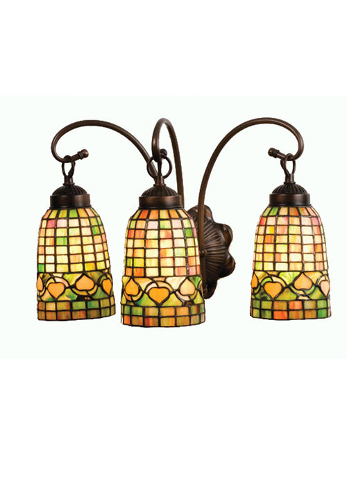 Meyda Tiffany 18866 Three Light Wall Sconce, Antique