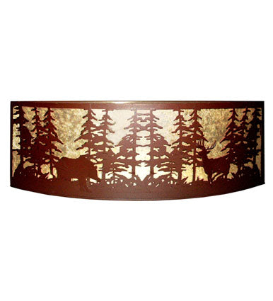 Meyda Tiffany 19027 Four Light Wall Sconce, Rust