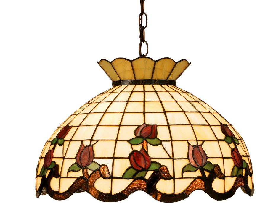 Meyda Tiffany 19137 Three Light Pendant, Bronze