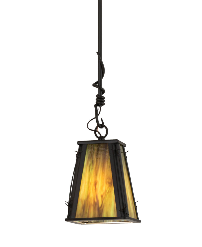 Meyda Tiffany 19178 One Light Mini Pendant, Timeless Bronze