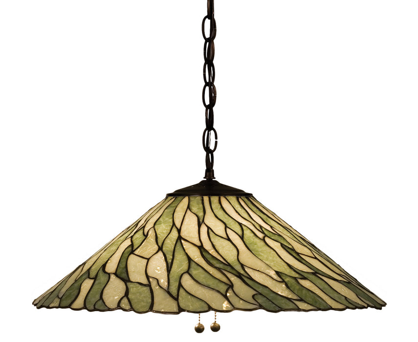Meyda Tiffany 19196 Three Light Pendant, Timeless Bronze