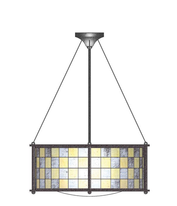 Meyda Tiffany 19323 Three Light Pendant, Nickel