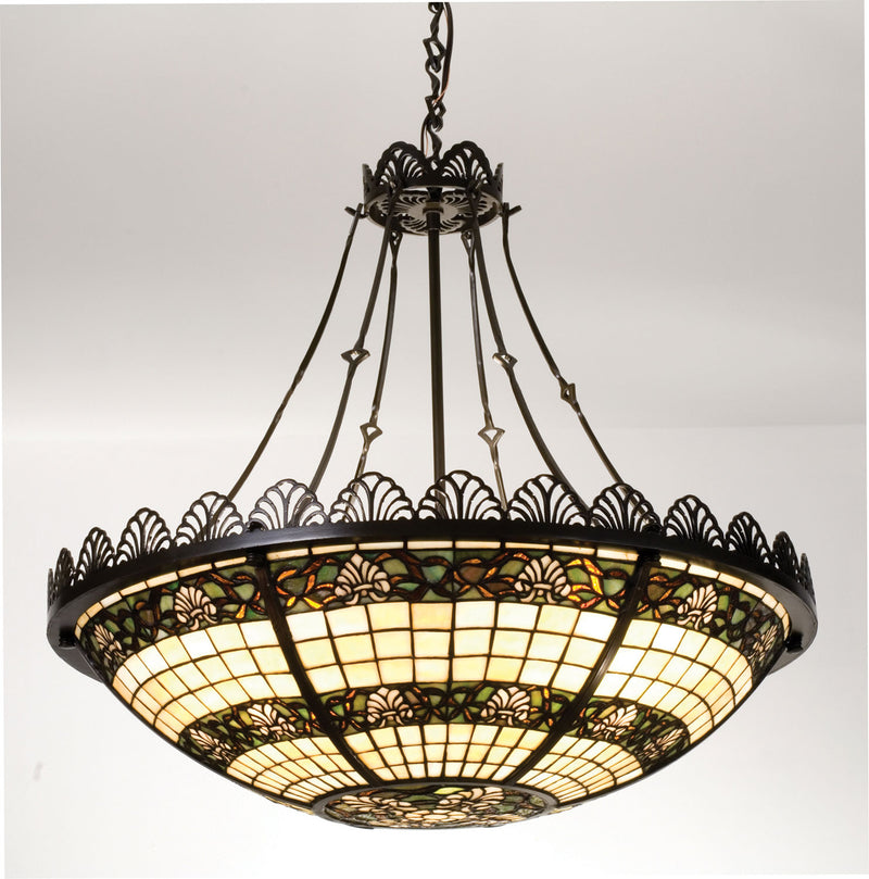 Meyda Tiffany 19353 Four Light Pendant, Timeless Bronze
