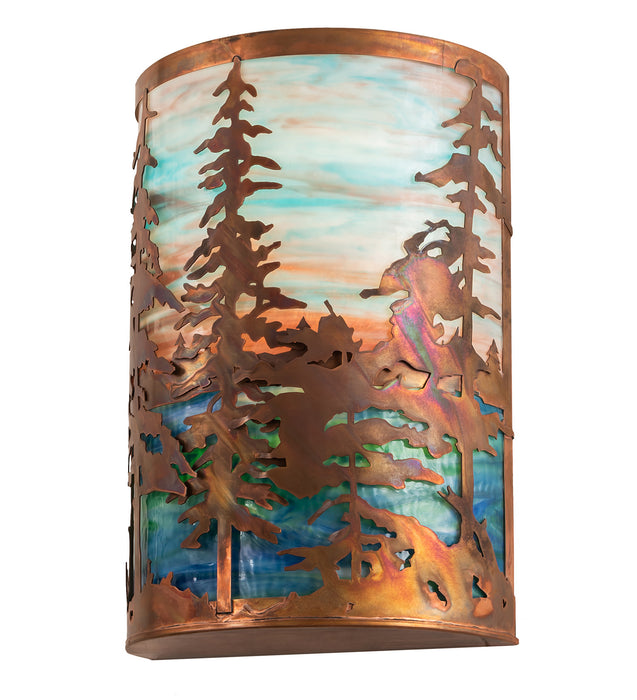 Meyda Tiffany 19735 Two Light Wall Sconce, Vintage Copper