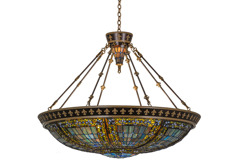 Meyda Tiffany 19807 Ten Light Pendant, Copper Vein & Nu Gold