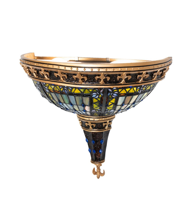 Meyda Tiffany 19819 Two Light Wall Sconce, Mahogany Bronze