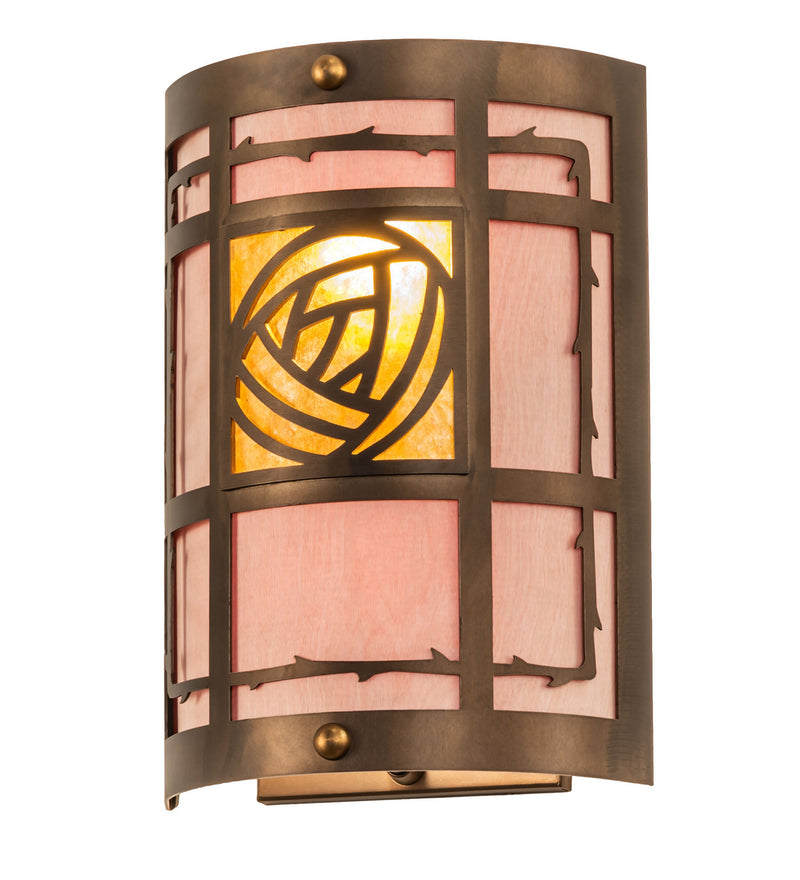 Meyda Tiffany 19863 Two Light Wall Sconce, Antique Copper