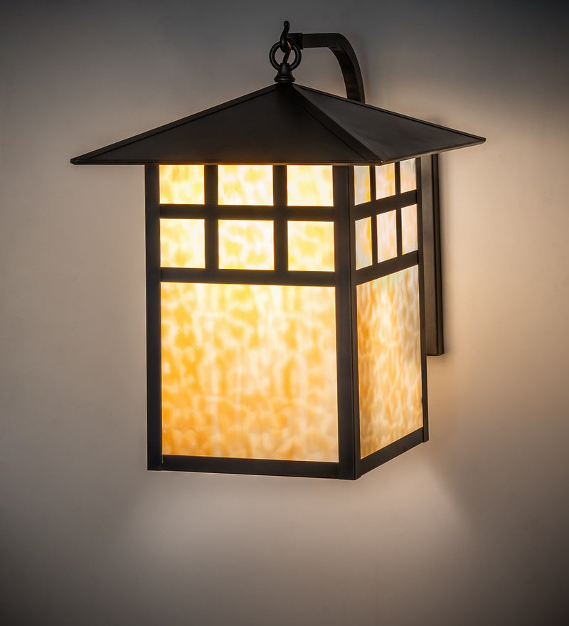 Meyda Tiffany 20710 One Light Wall Sconce, Craftsman Brown
