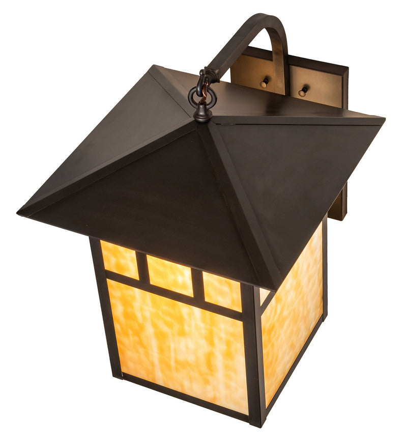 Meyda Tiffany 20710 One Light Wall Sconce, Craftsman Brown