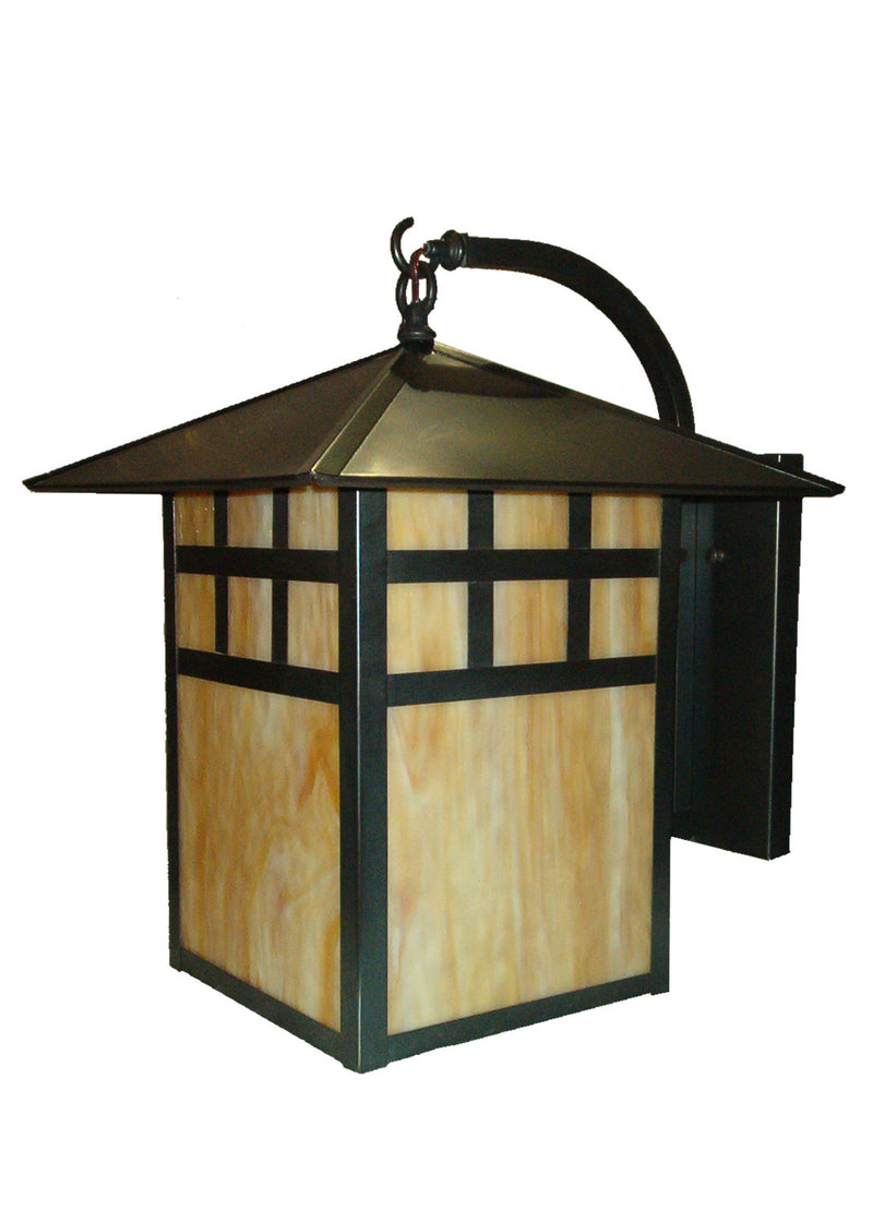 Meyda Tiffany 20710 One Light Wall Sconce, Craftsman Brown