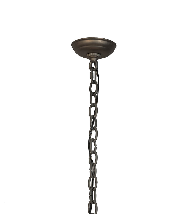 Meyda Tiffany 20875 Four Light Inverted Pendant, Industrial Steel