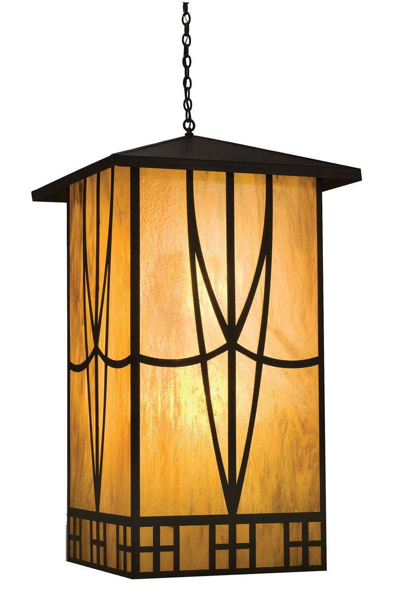 Meyda Tiffany 20926 Four Light Pendant, Timeless Bronze